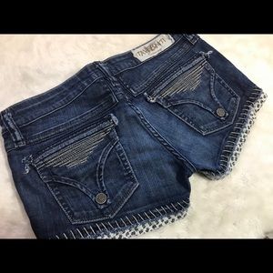 Taverniti So Jeans Shorts KATE Blue Denim Sz 30